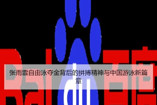 张雨霏自由泳夺金背后的拼搏精神与中国游泳新篇章