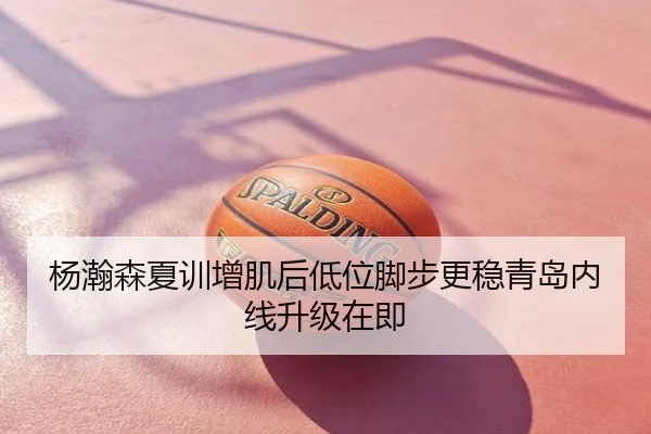 杨瀚森夏训增肌后低位脚步更稳青岛内线升级在即